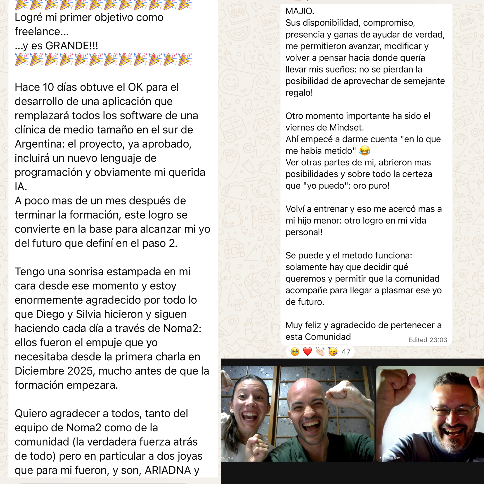 TESTIMONIO - Objetivo logrado - José Valles