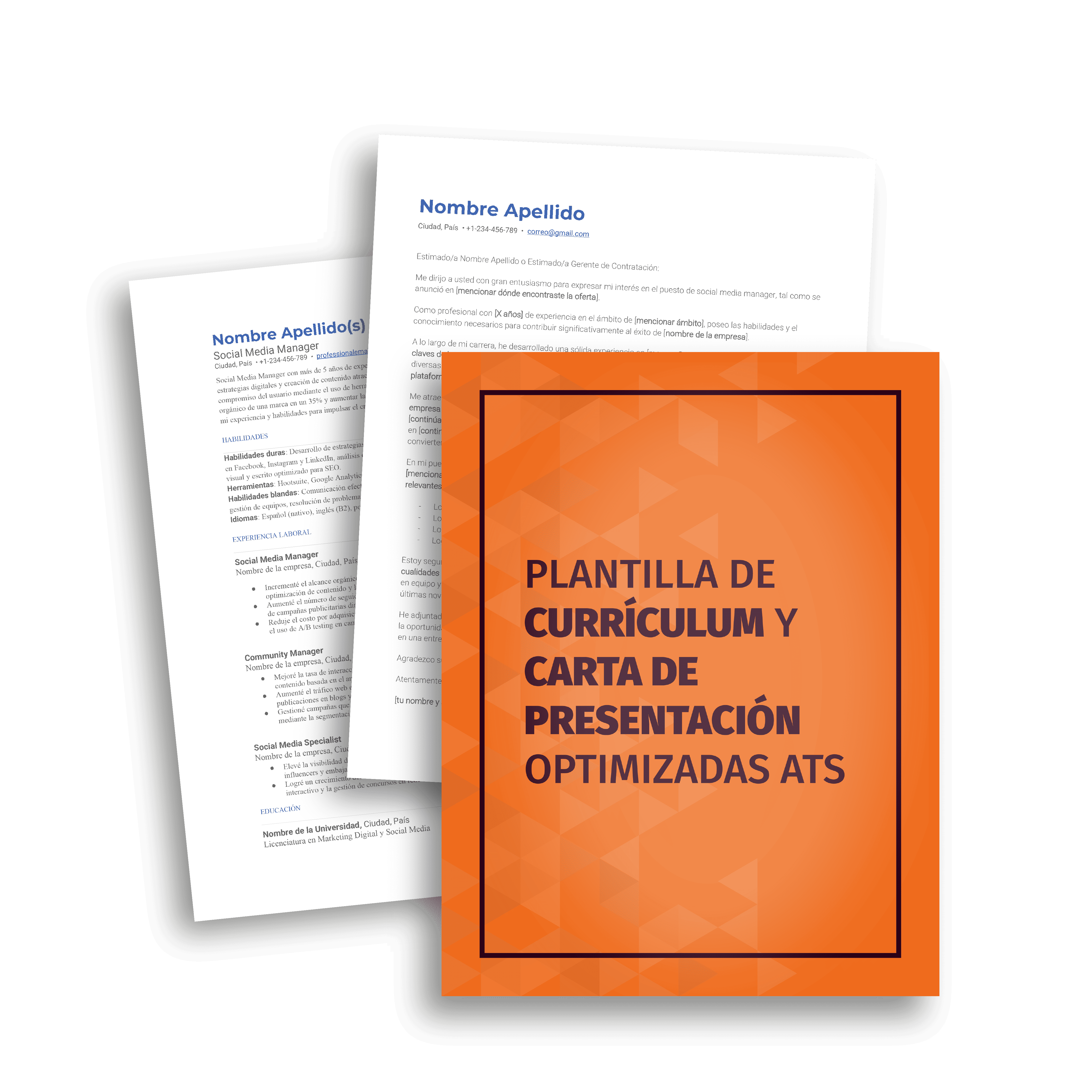 Plantillas: Currículum y Carta de Presentación optimizados ATS
