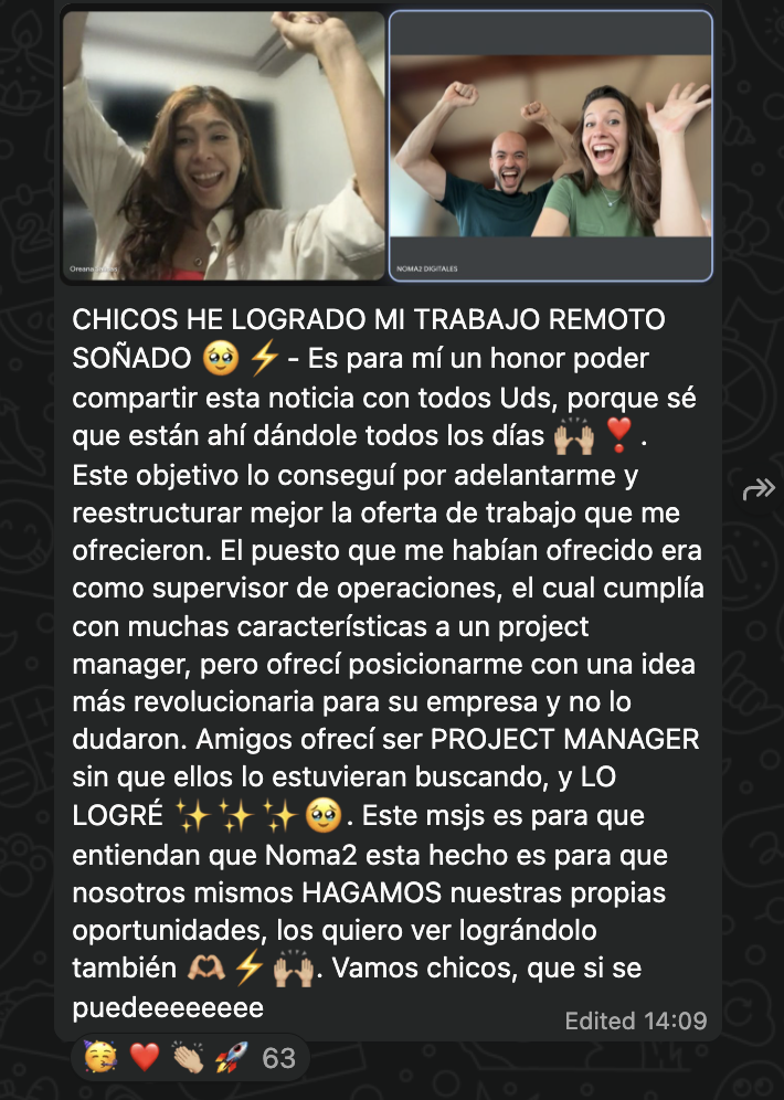 TESTIMONIO - Objetivo logrado - Oreana