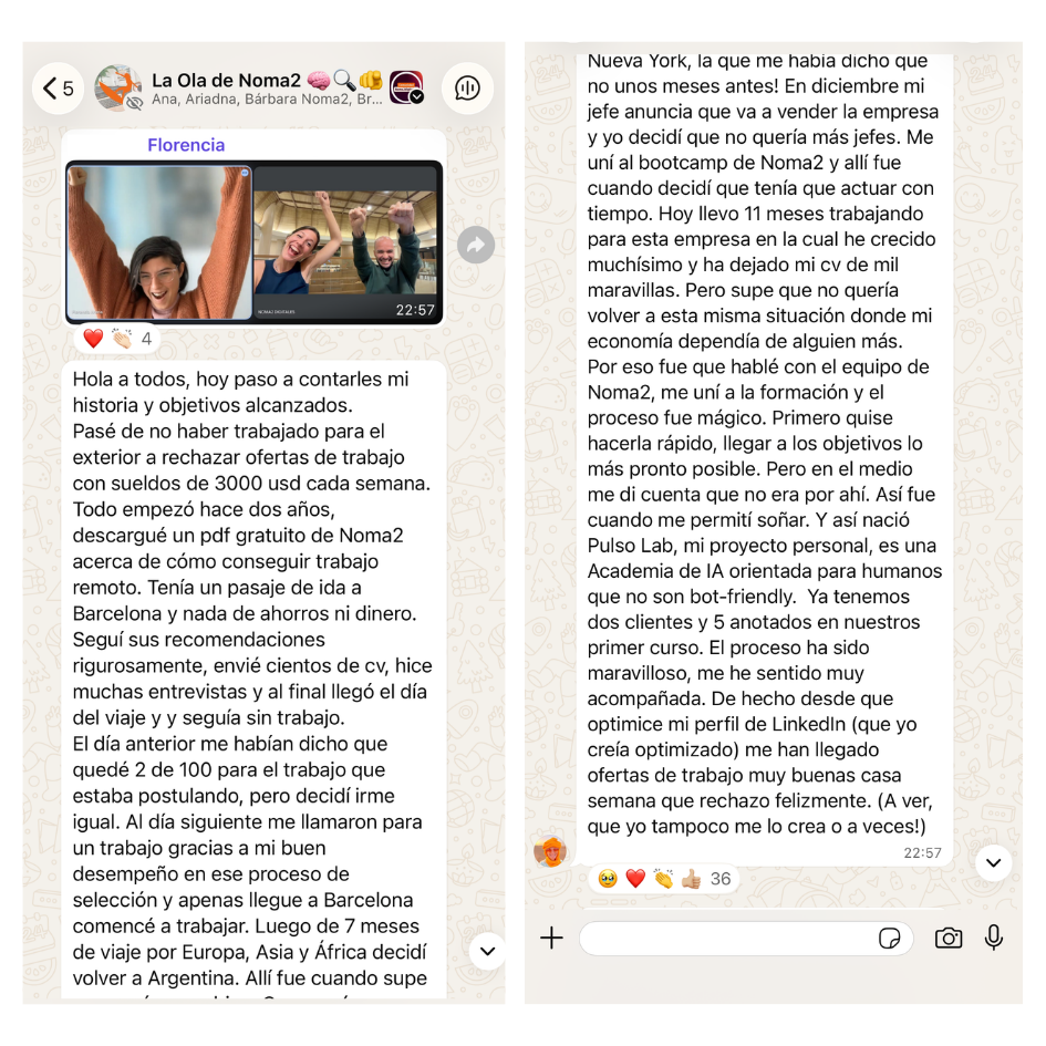 TESTIMONIO - Objetivo logrado