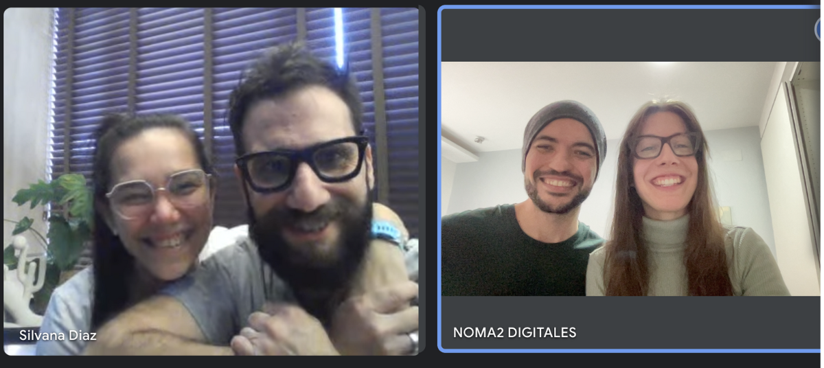 Silvana y Diego durante la asesoría de viaje a Europa