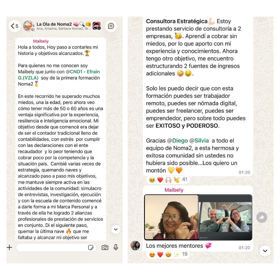 TESTIMONIO - Objetivo logrado
