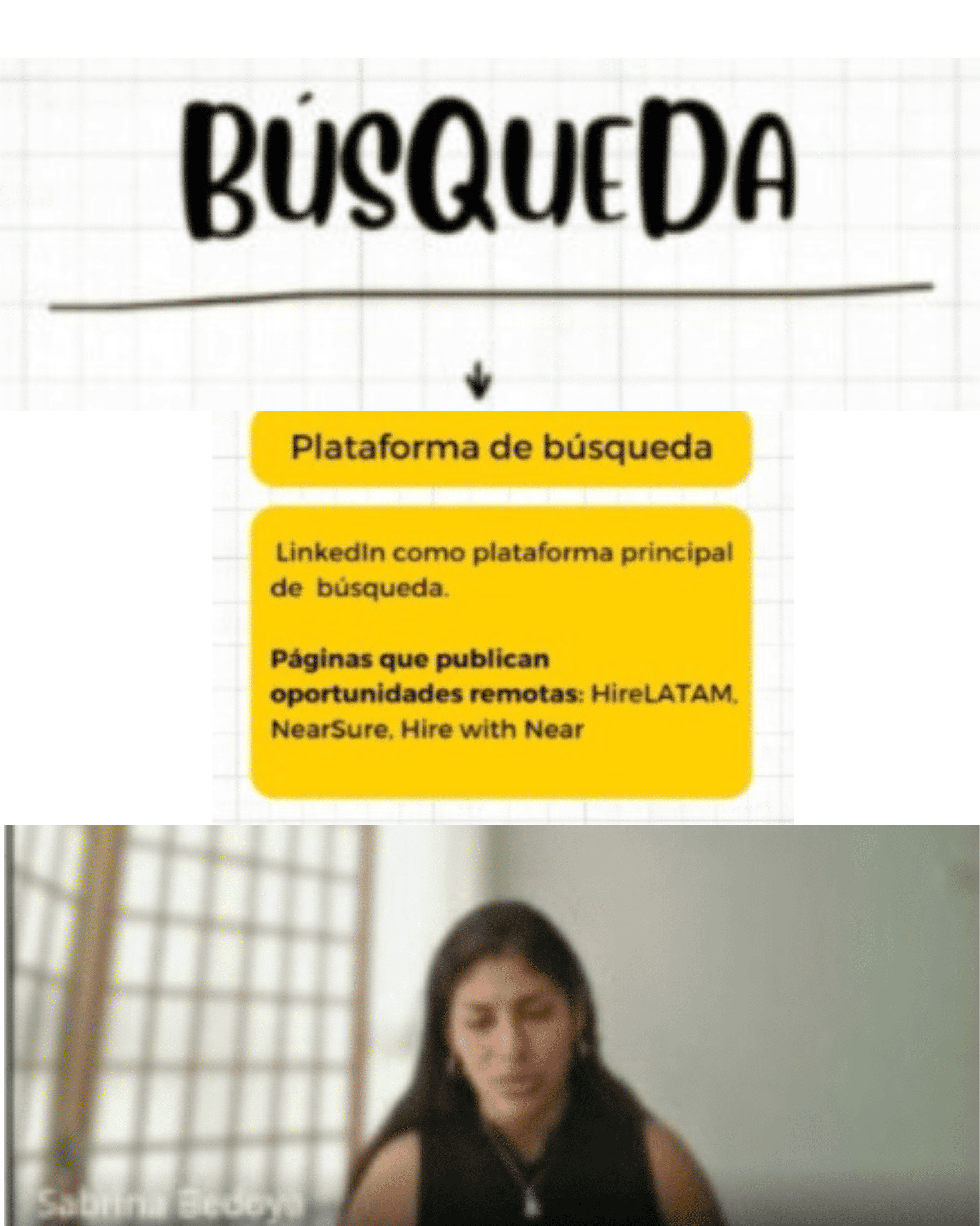 Flyer: Consejos esenciales de una reclutadora para optimizar tu búsqueda de trabajo remoto ideal