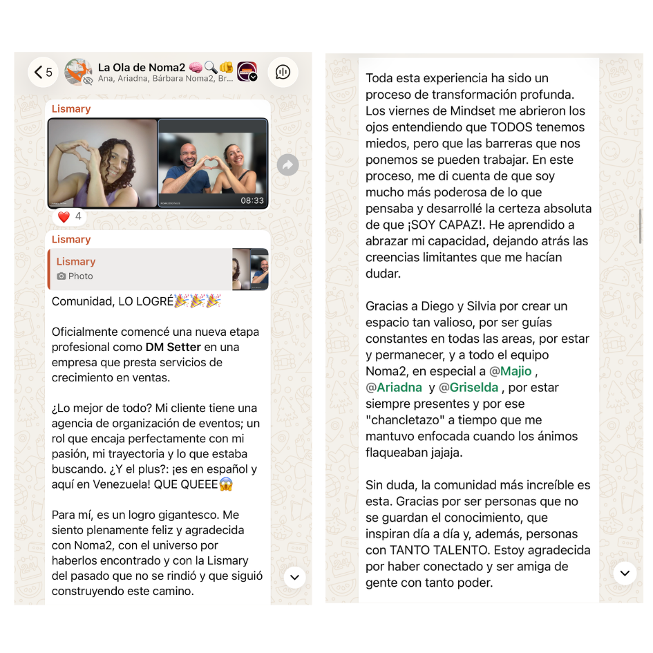 TESTIMONIO - Objetivo logrado