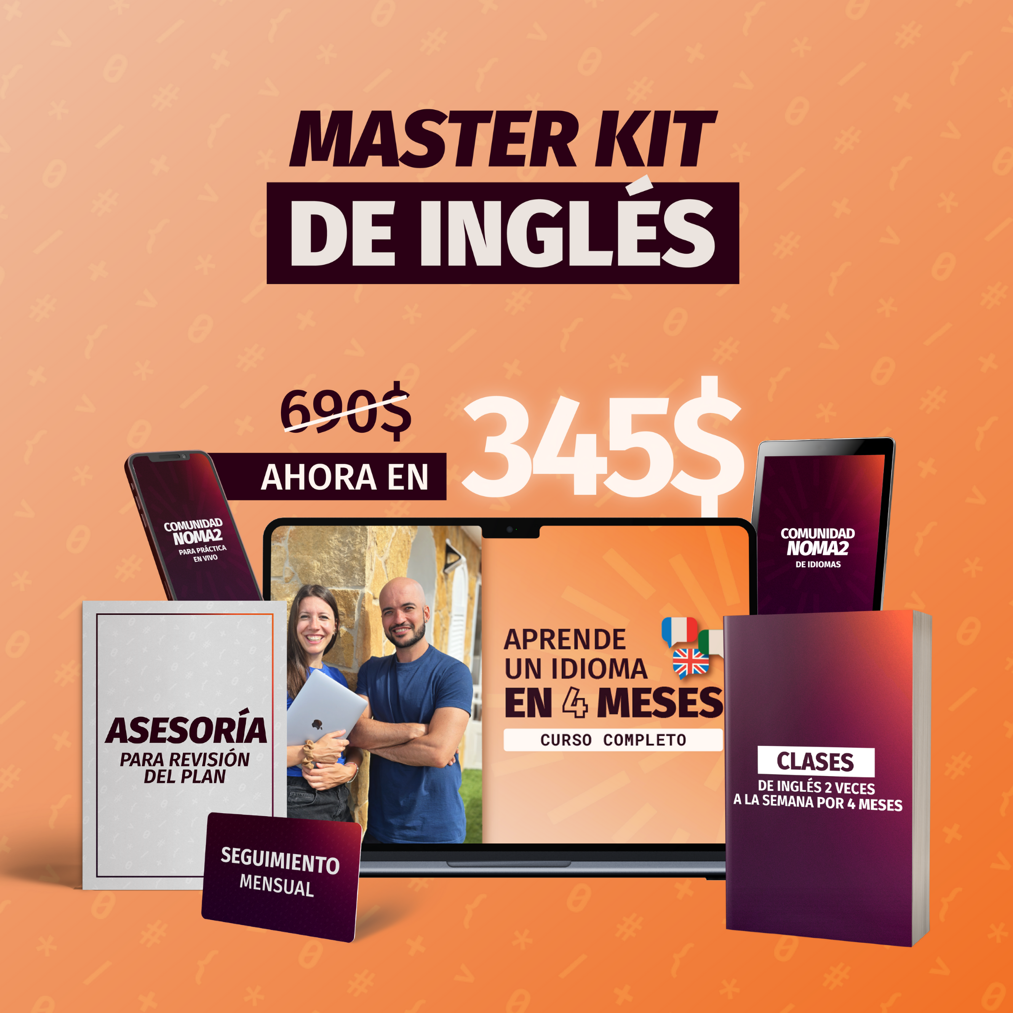 Master Kit: "Aprende Inglés en 4 meses"