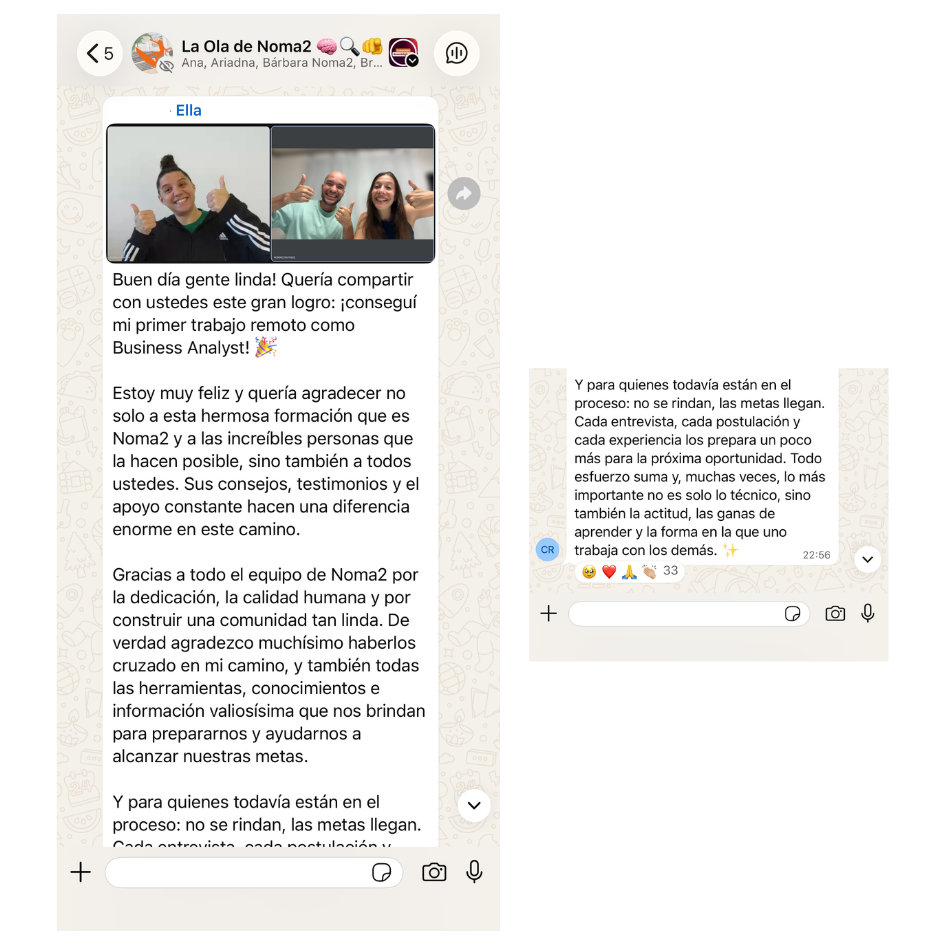 TESTIMONIO - Objetivo logrado