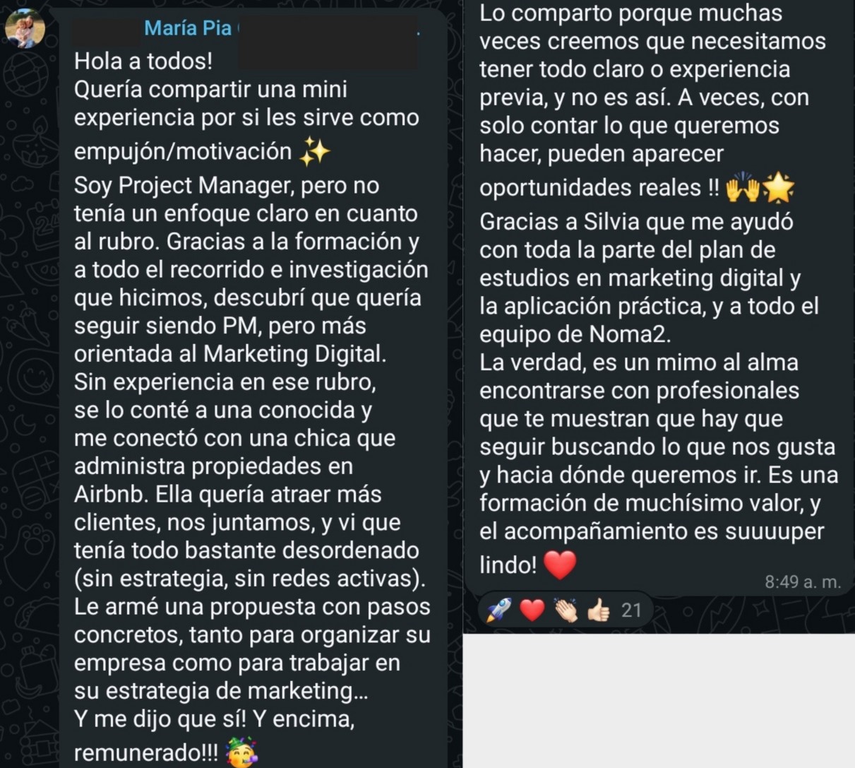 TESTIMONIO - Objetivo logrado - Fernando