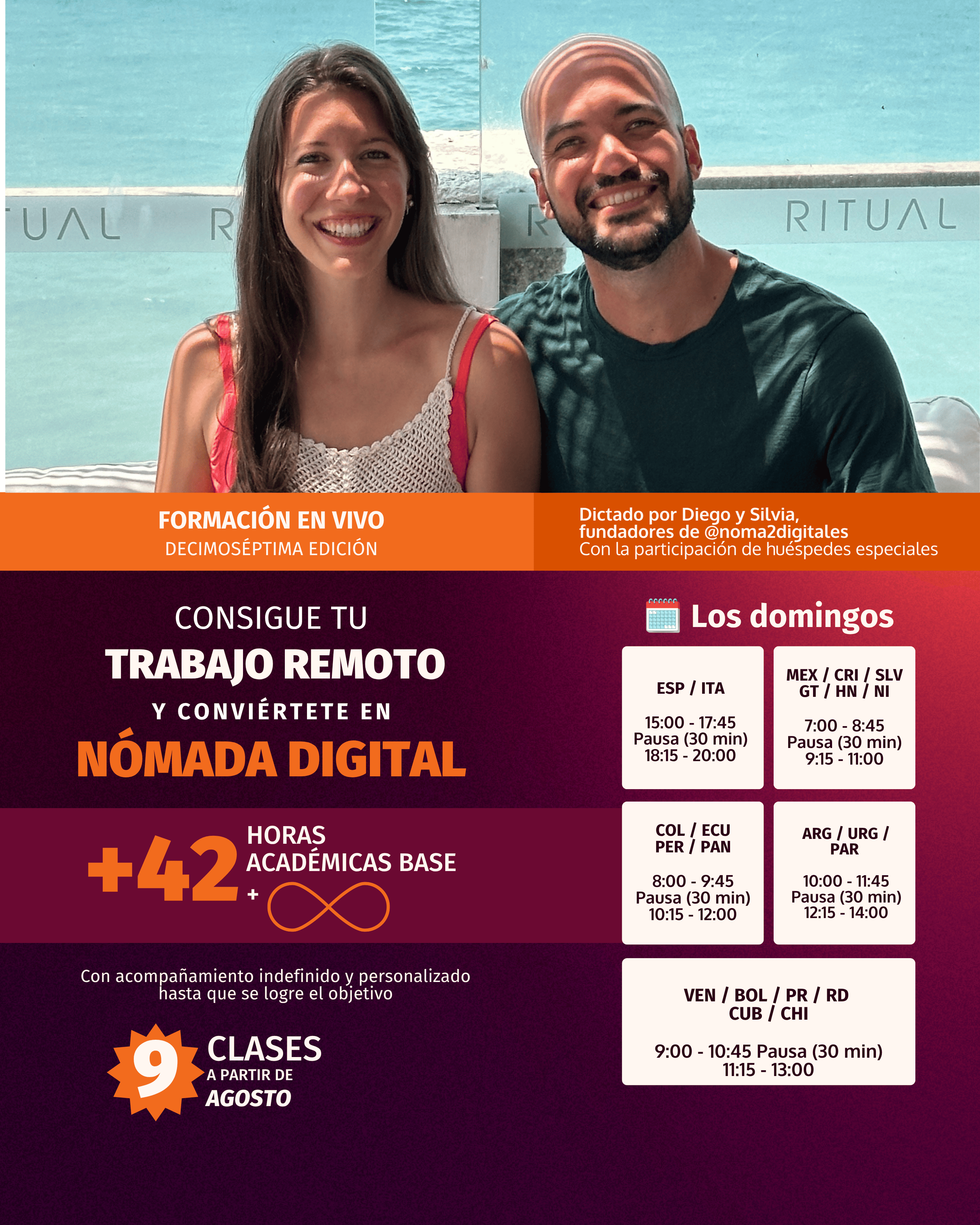 Formación en vivo "Consigue tu Trabajo Remoto y Conviértete en Nómada Digital"