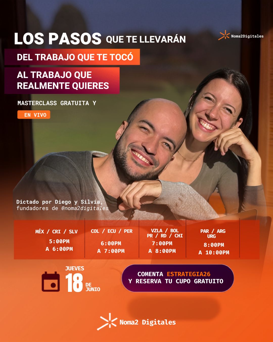 Flyer masterclass: Los pasos que te llevarán del trabajo que te tocó al trabajo que realmente quieres