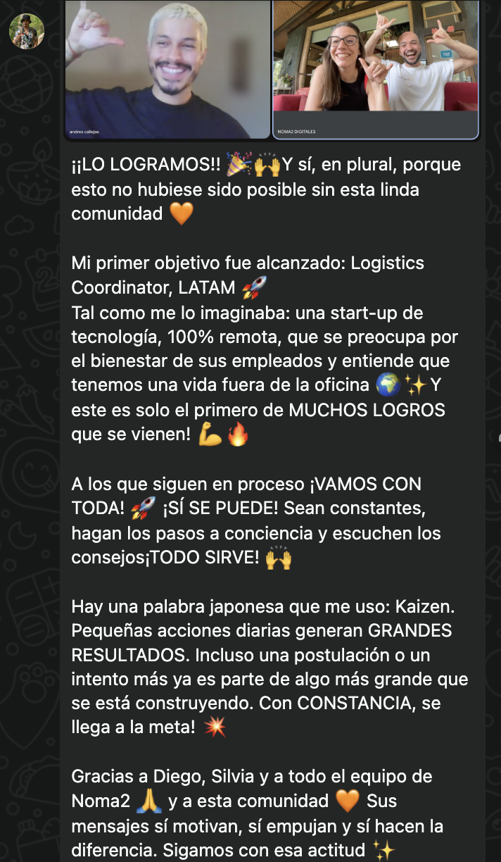 TESTIMONIO - Objetivo logrado - José Valles