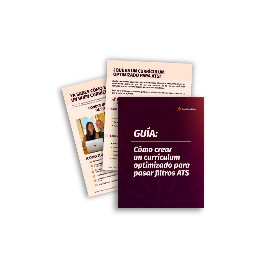 Flyer guía: Cómo crear un currículum optimizado para pasar filtros ATS