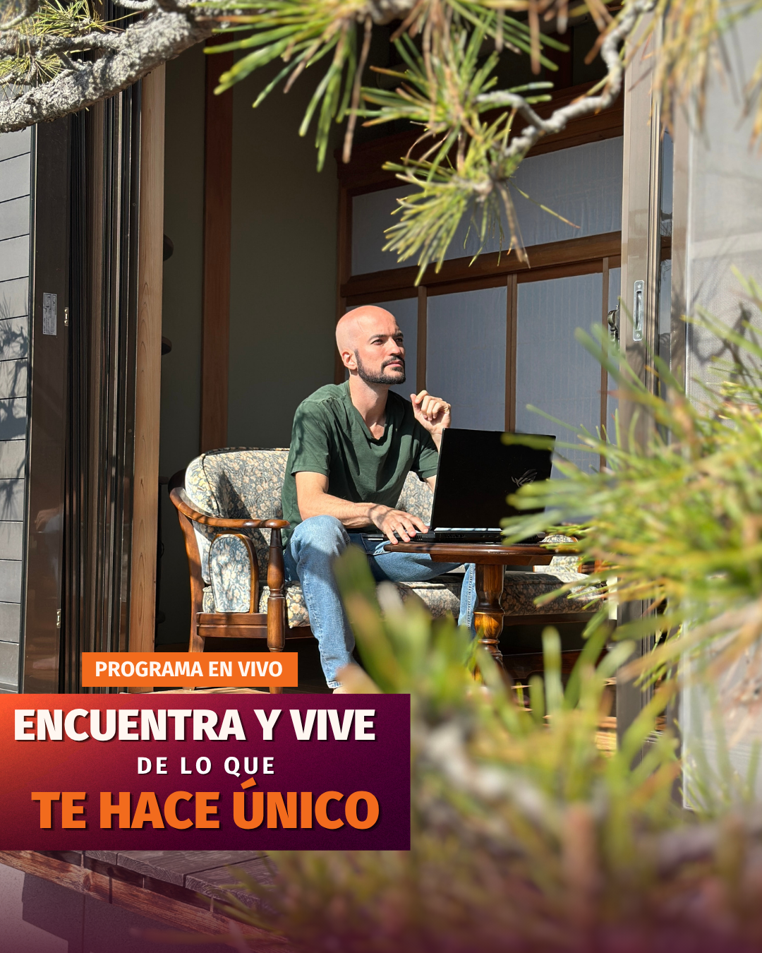 Flyer Programa Encuentra y vive de lo que te hace único